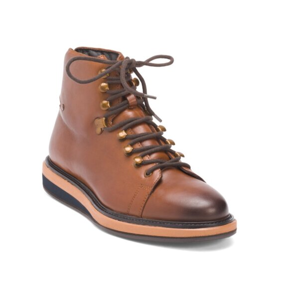 VINTAGE FOUNDRY Cognac Men's Leather Talon Alpine Boots - Picture 1 of 2